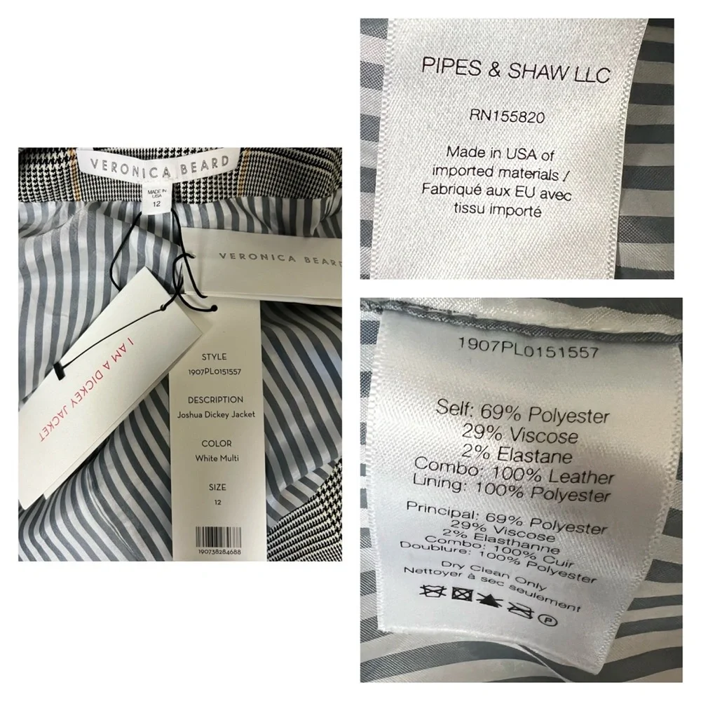 Veronica Beard Joshua Blazer Jacket 12 - Picture 16 of 16